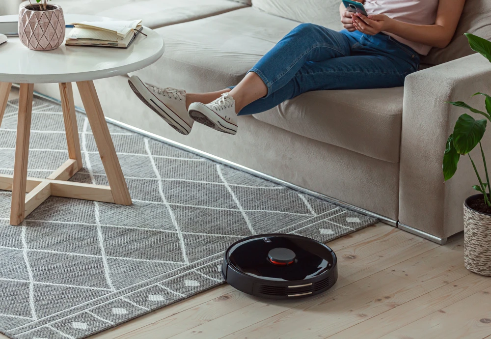 robot vacuum cleaner sweeping and mopping